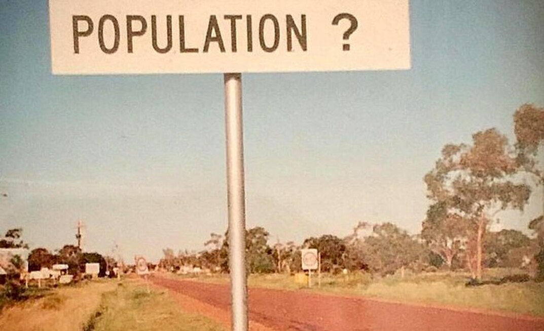 Sign of the times at Lightning Ridge