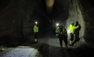  Widefind installation work in a mine tunnel