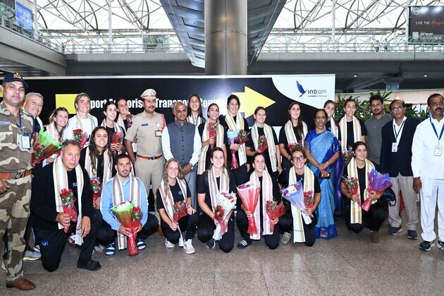 Uruguay women's hockey team arrives in Hyderabad for FIH World Cup Qualifiers Hyderabad