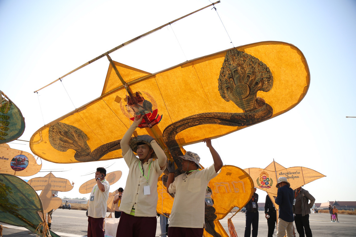 CAMBODIA-SIEM REAP-KITE FLYING FESTIVAL