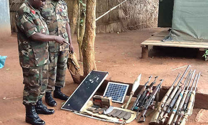 UPDF captures ammunition from Kony UPDF captures ammunition from Kony
