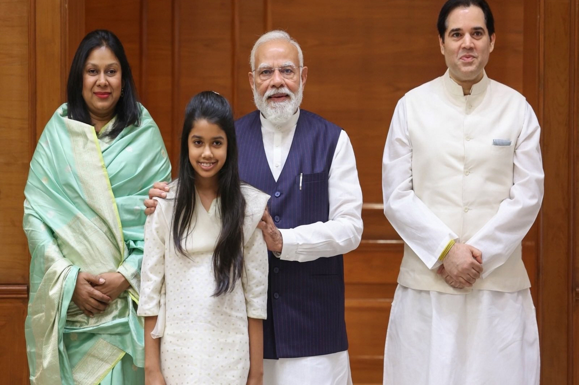 "True guardian of nation, its people": Varun Gandhi meets PM Narendra Modi with family