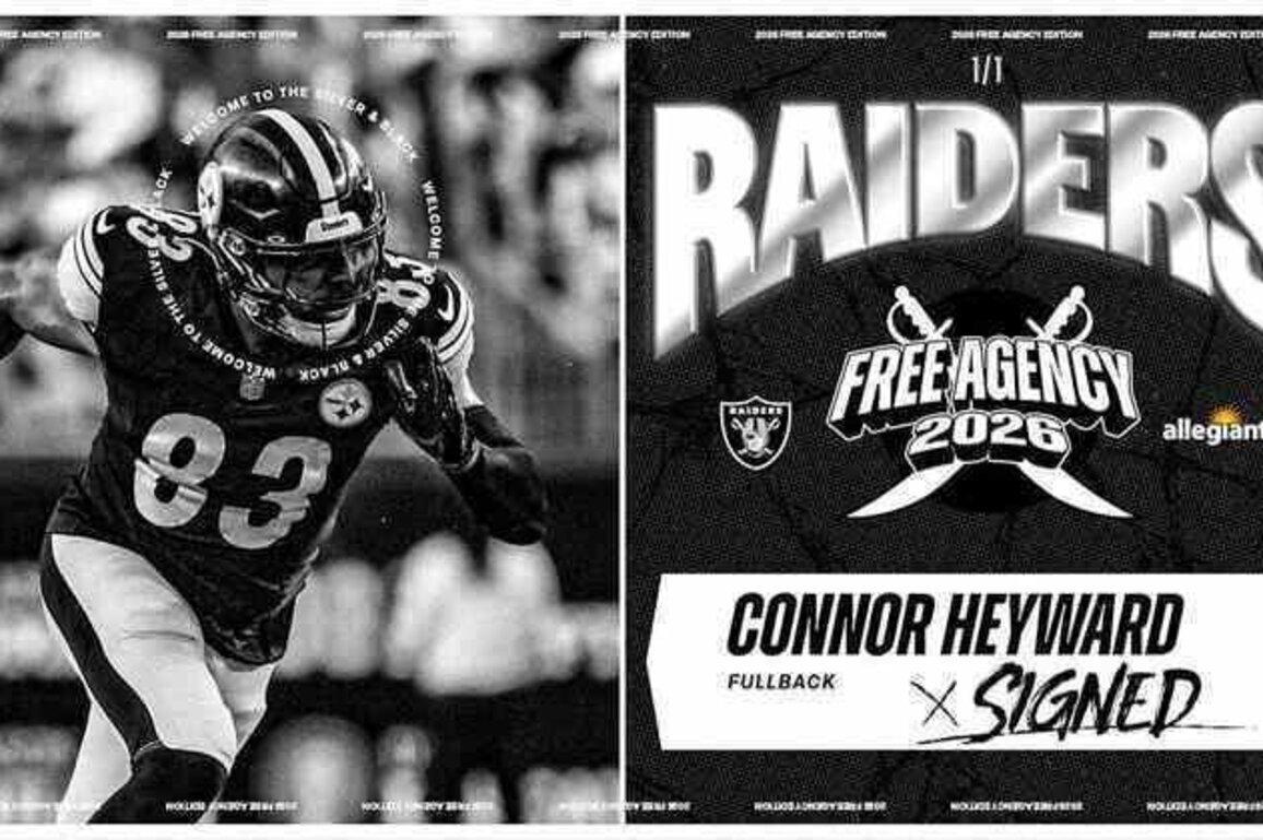 Raiders sign FB Connor Heyward