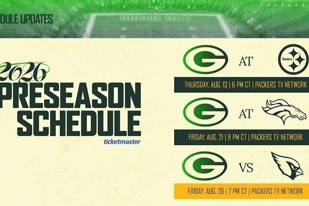 Packers finalize preseason schedule