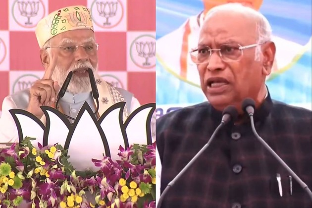 PM Modi takes corruption, 'jungle raj' jibes at RJD, Congress; Kharge hits back