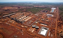 The concentrator area at the Sino Iron project in Western Australia