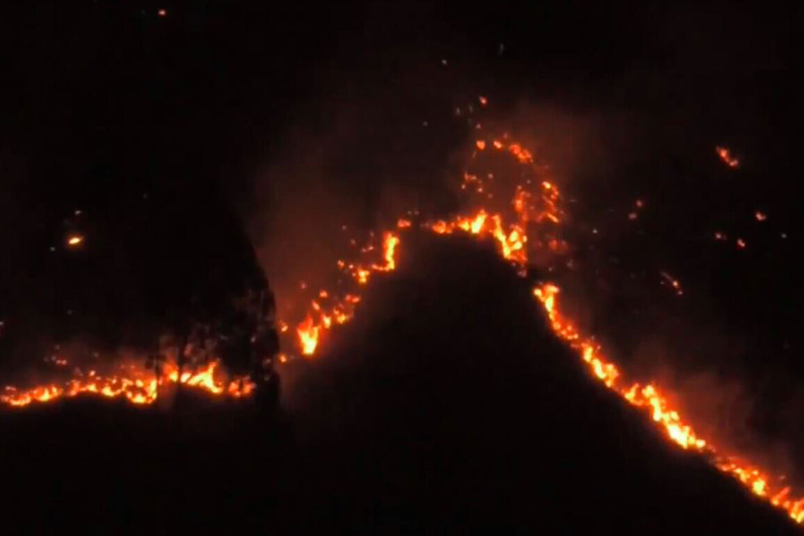Forest fires break out at two locations in Nainital's Gethiya area