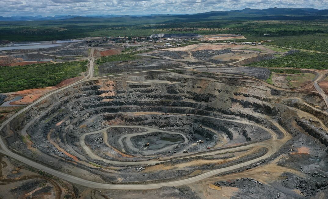 Operação de titânio Maracás, da Largo Resources, na Bahia