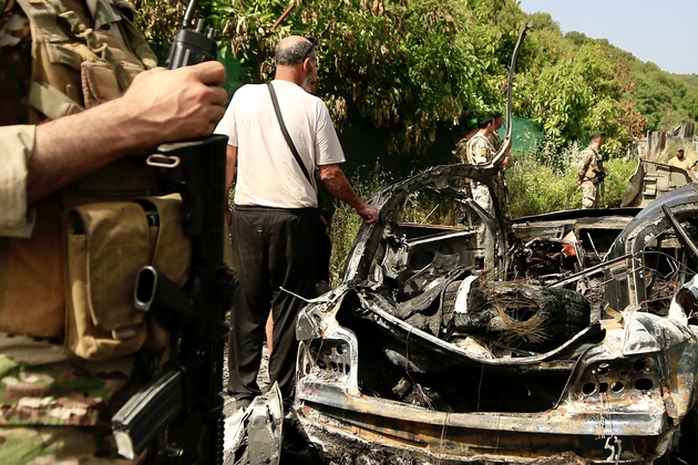 LEBANON-MAZRAAT JEMJIM-ISRAELI ATTACK