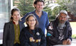 EDO lawyer Nadja Zimmermann (left), Dolly Talbott, EDO lawyer Brendan Dobbie and Talbott’s brother Steve. Photo: Anthony Scully