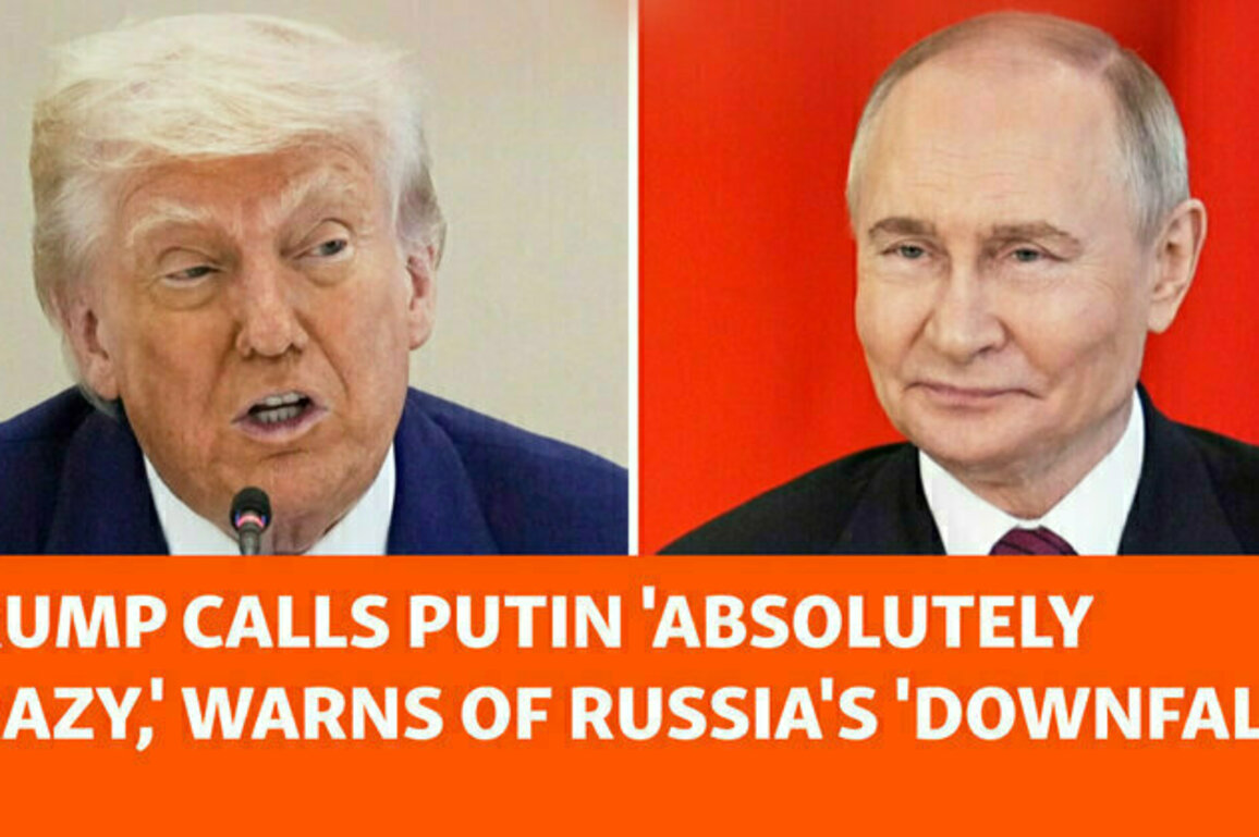 Trump Calls Putin 'Absolutely Crazy,' Warns Of Russia's 'Downfall'
