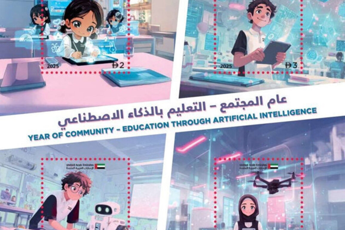 Emirates Post issues stamps to mark AI's inclusion in UAE school curriculum