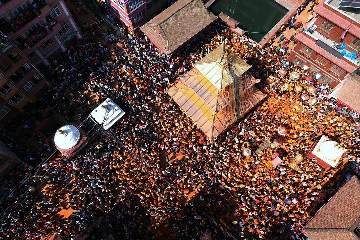 Thimi celebrates Sindoor Jatra with arrival of Nepali New Year