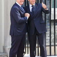BRITAIN-LONDON-PM-FRANCE-PRESIDENT-MEETING