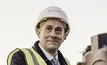 Lord Callanan, parliamentary undersecretary of state at the Department for Business, Energy and Industrial Strategy, at the site of the borehole drilling for the ground source heating project at Chadwell St Mary. Credit: Kensa