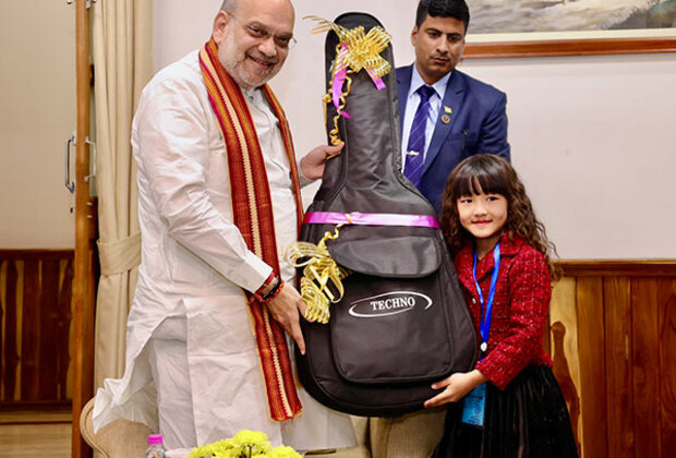 "Love for Bharat unites us all": Amit Shah gifts guitar to Mizoram's 7-year-old singing prodigy