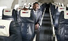 Rossair CEO Warren Puvanendran inside its Embraer Brasilia.