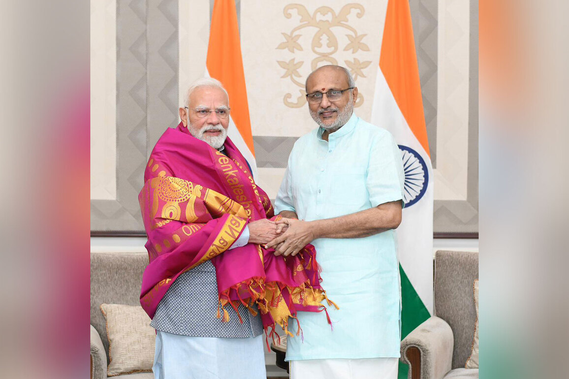 PM Modi meets Vice President Radhakrishnan, discusses wide range of issues
