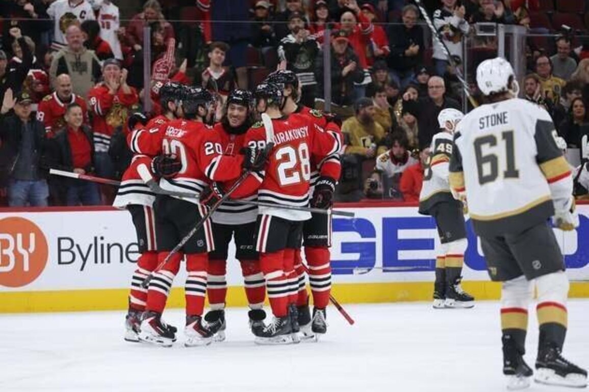 Tyler Bertuzzi scores all 3 Blackhawks goals in OT win over Knights
