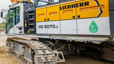 All new machines from Liebherr-Werk Nenzing are filled with HVO fuel during assembly