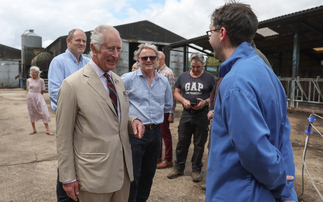 King Charles visited Lincolnshire Poacher Cheese Farm for a guided tour of the site