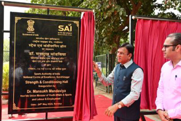 Mansukh Mandaviya inaugurates integrated sports infrastructure facilities at SAI NCoE Gandhinagar