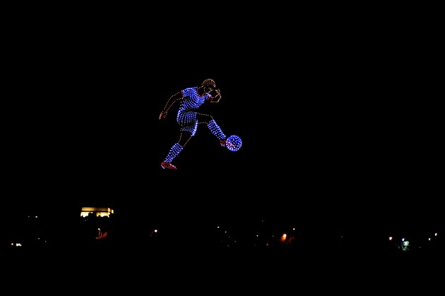 JORDAN-AMMAN-FIFA 2026-QUALIFICATION-CELEBRATION-DRONE SHOW