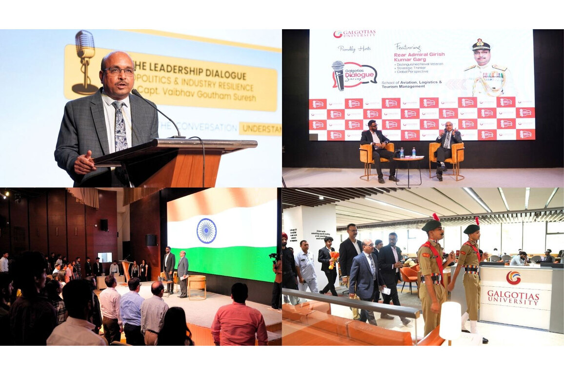 Rear Admiral GK Garg (Retd.) Appreciates Global Standard Infrastructure and Student Engagement at Galgotias University