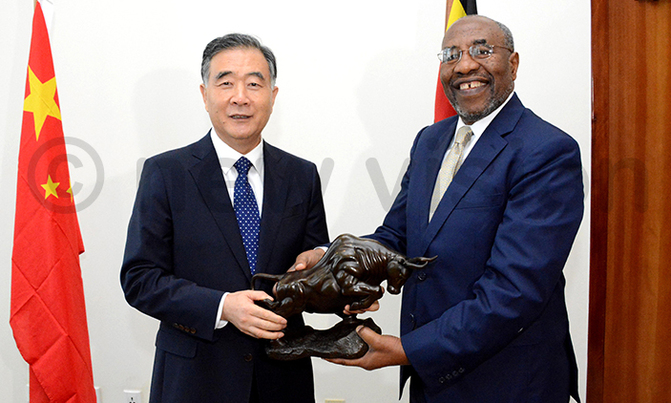Rugunda holds talks with China's Yang Rugunda holds talks with China's Yang