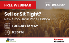 Sign up for our FREE webinar: Sell or sit tight? New crop grain price outlook