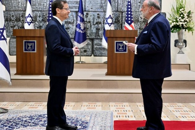 President Herzog receives credentials of Mike Huckabee, new US ambassador to Israel