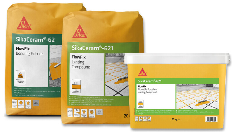 Going with the flow – SikaCeram®-621 Flowfix Jointing Compound gets packaging 