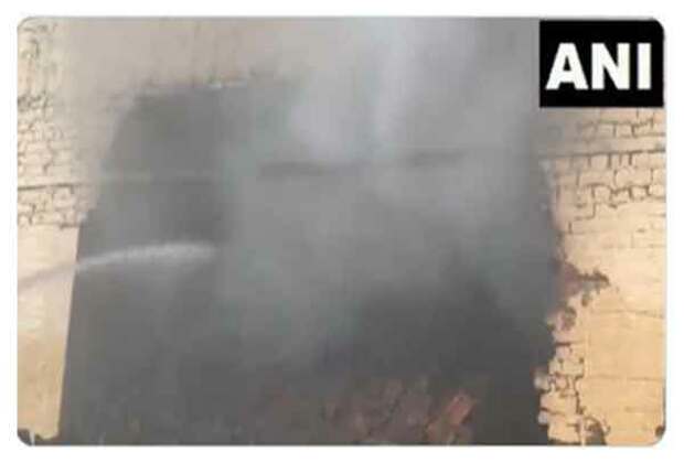 Uttar Pradesh: Fire breaks out at wood warehouse in Hapur