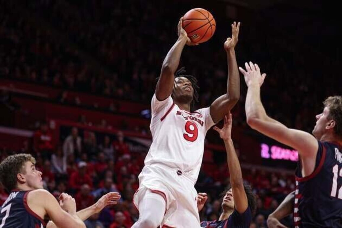 Dylan Grant double-double helps Rutgers put away Delaware State