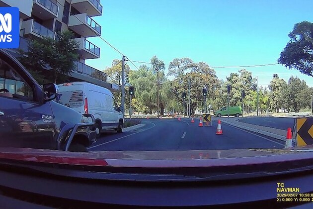 Dashcam footage of crash with SA police officers
