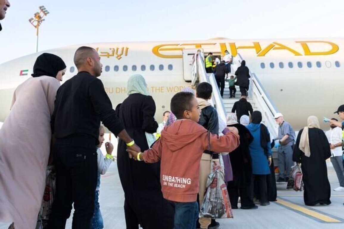 Continuing its leading global humanitarian role, UAE carries out urgent medical evacuation of 57 patients, their families from Gaza