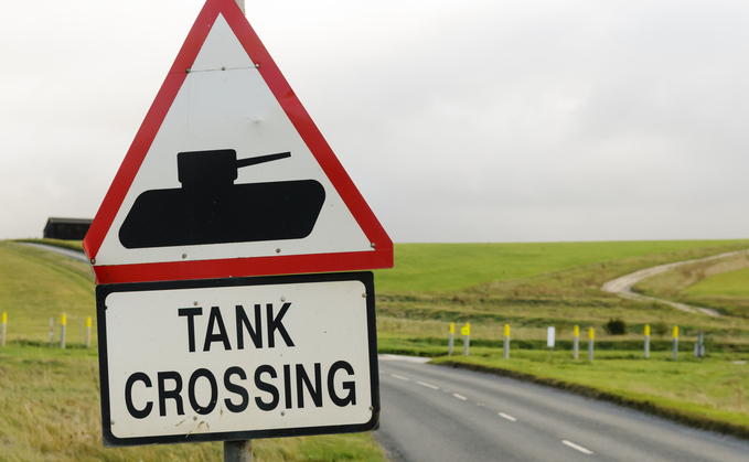 Sign at MoD's training site at Salisbury Plain | Credit: iStock