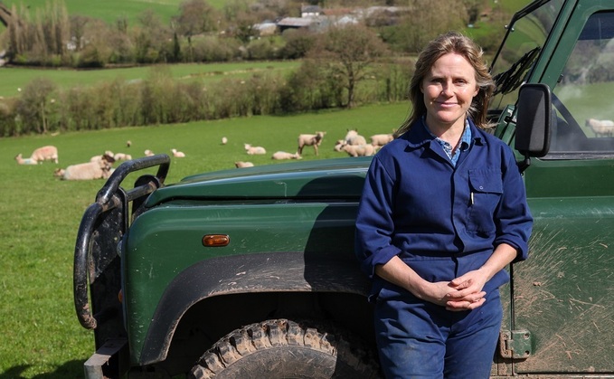 Kate farms alongside her husband Jim on their farm near Abergavenny, Monmouthshire