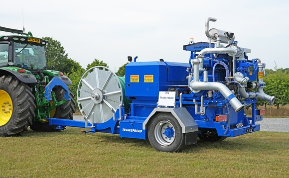 Tramspread launch compact contractor slurry pumping rig