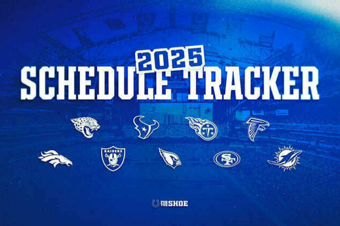 2025 Colts Schedule Tracker: Live Updates