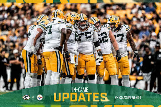 Steelers lead Packers 7-6 at halftime