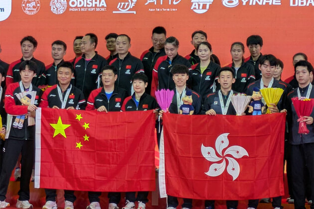 China sweep men's and women's team finals to claim double gold at the 28th Asian Table Tennis Championships in Bhubaneswar