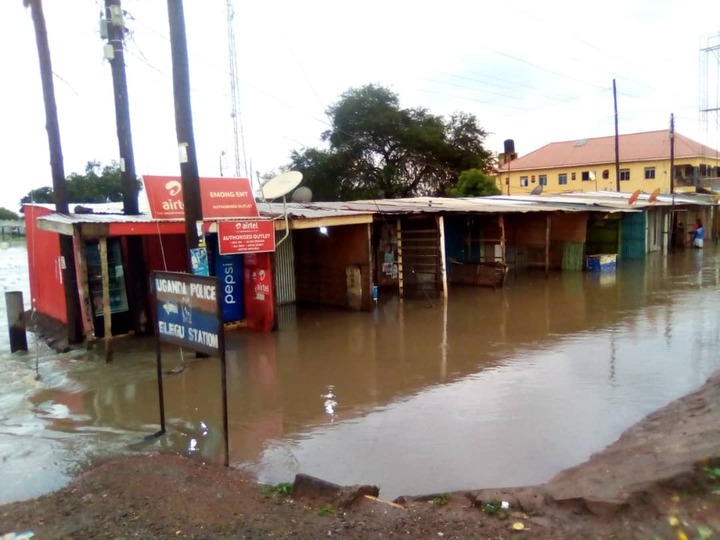 The lock-ups are submerged