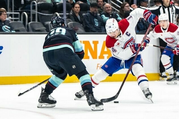 Brandon Montour caps big night with OT goal as Kraken edge Habs