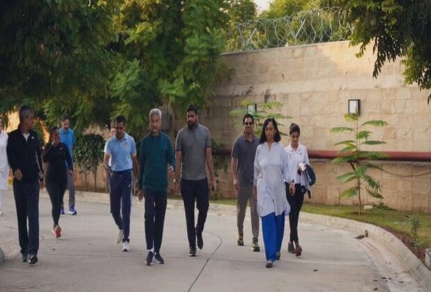 Jaishankar takes a morning walk at Indian High Commission in Pakistan