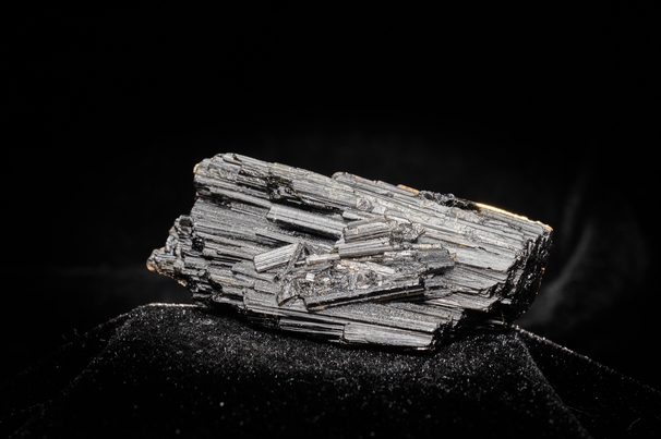  Piece of Hubnerite mineral from Pasto Bueno, Peru. A mineral consisting of manganese tungsten oxide with black monoclinic prismatic submetallic crystals with fine striations. Credit: Alone tattoo mau, via Shutterstock