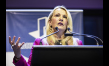  Elizabeth Gaines speaking at the Melbourne Mining Club