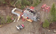 Drilling at Red Pine Exploration's Wawa project in Ontario, Canada