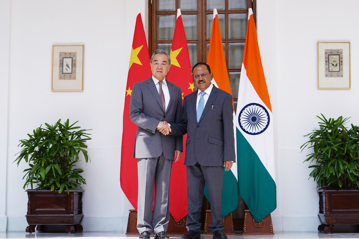 INDIA-NEW DELHI-WANG YI-BOUNDARY QUESTION-MEETING
