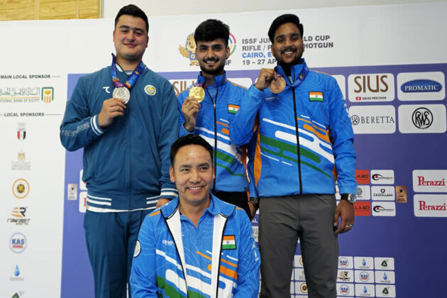 Shiva Narwal and Chirag Sharma win gold and bronze 10m Air Pistol, Panaah wins silver in 10m Air Rifle